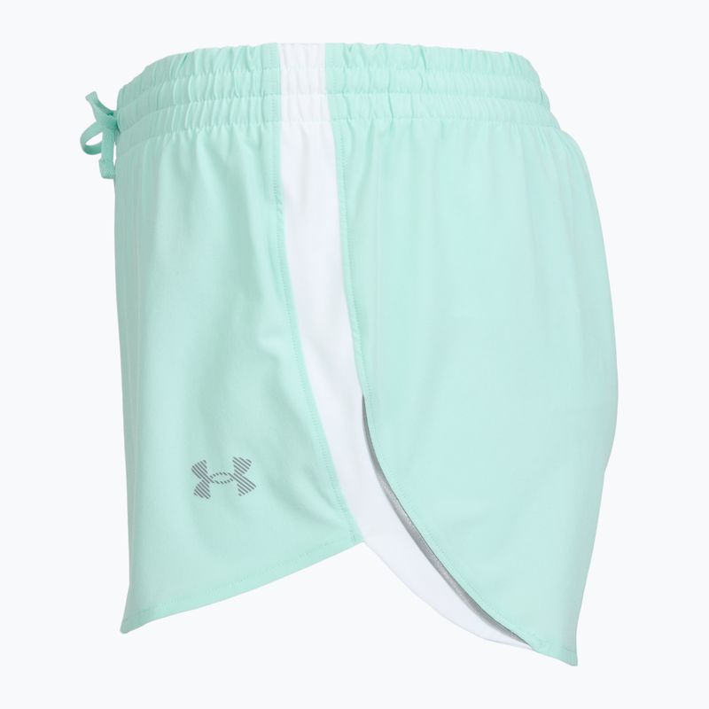 Women's running shorts Under Armour Velociti Pro 4" 2N1 refresh mint/castlerock 3