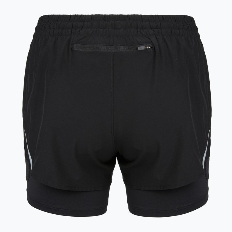 Women's running shorts Under Armour Velociti Pro 4" 2N1 ultimate black/ultimate black/ultimate black 2