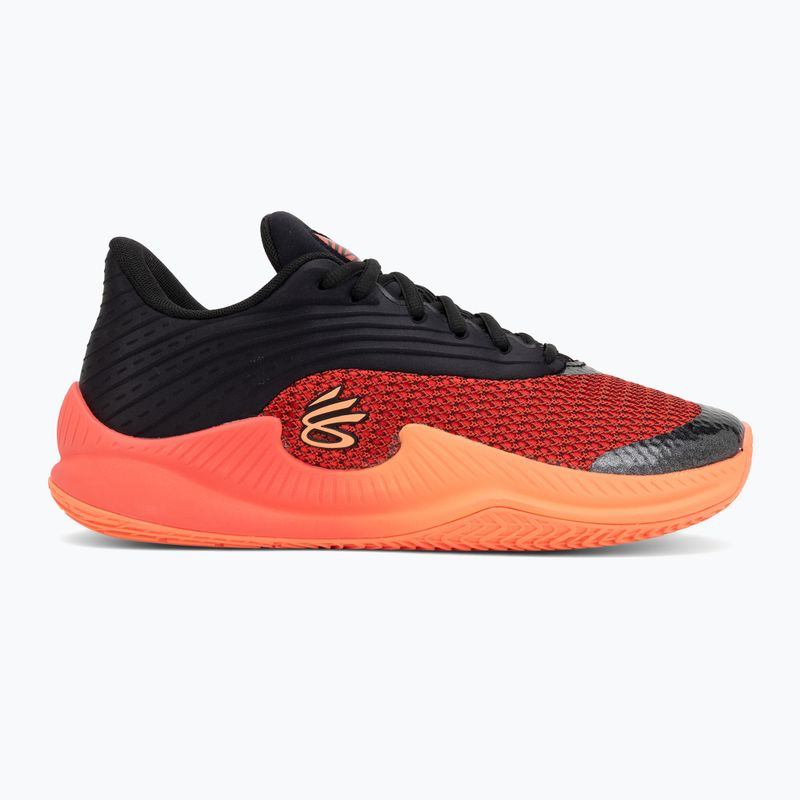Basketball shoes Under Armour Curry Splash 26 black/electric tangerine/racer red 2
