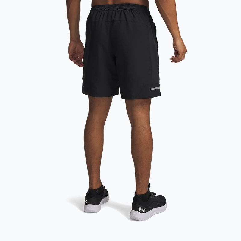 Men's training shorts Under Armour Tech Utility black/venom red 3