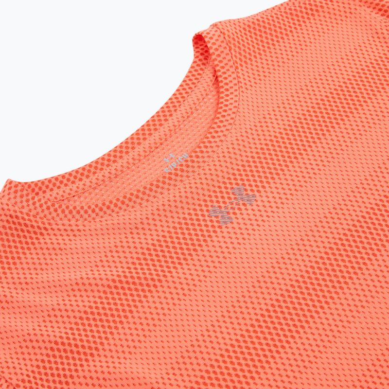 Women's running top Under Armour Velociti electric tangerine/black/green mode 3