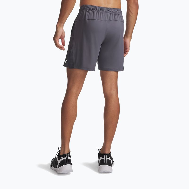 Men's training shorts Under Armour Tech Vent 7IN Shorts castlerock/castlerock/white 3