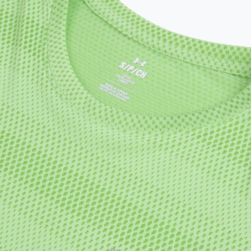 Men's running top Under Armour Velociti Tank lumos lime/white 3