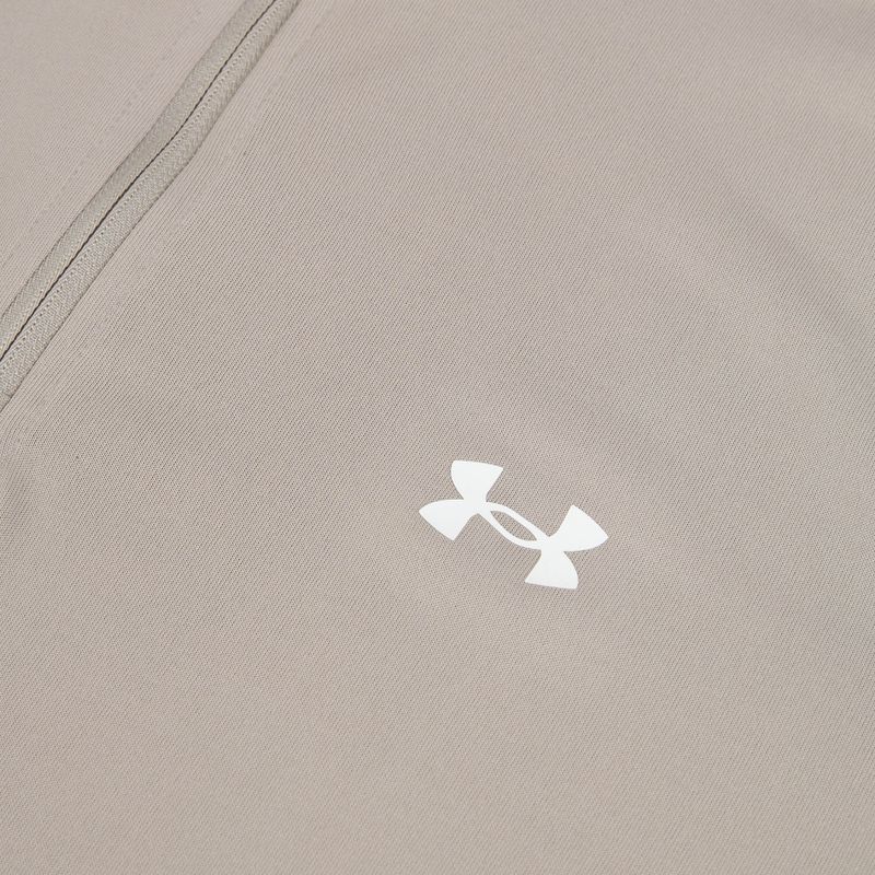 Men's sweatshirt Under Armour Tech Taping 1/2 Zip timberwolf taupe/black/white 3