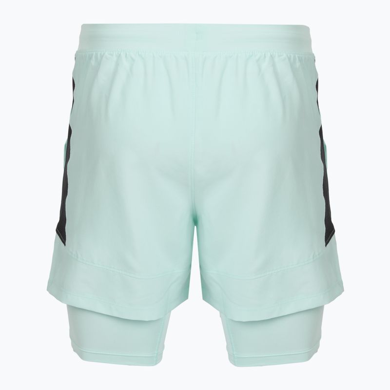 Men's running shorts Under Armour Launch 5" 2IN1 refresh mint/castlerock 2