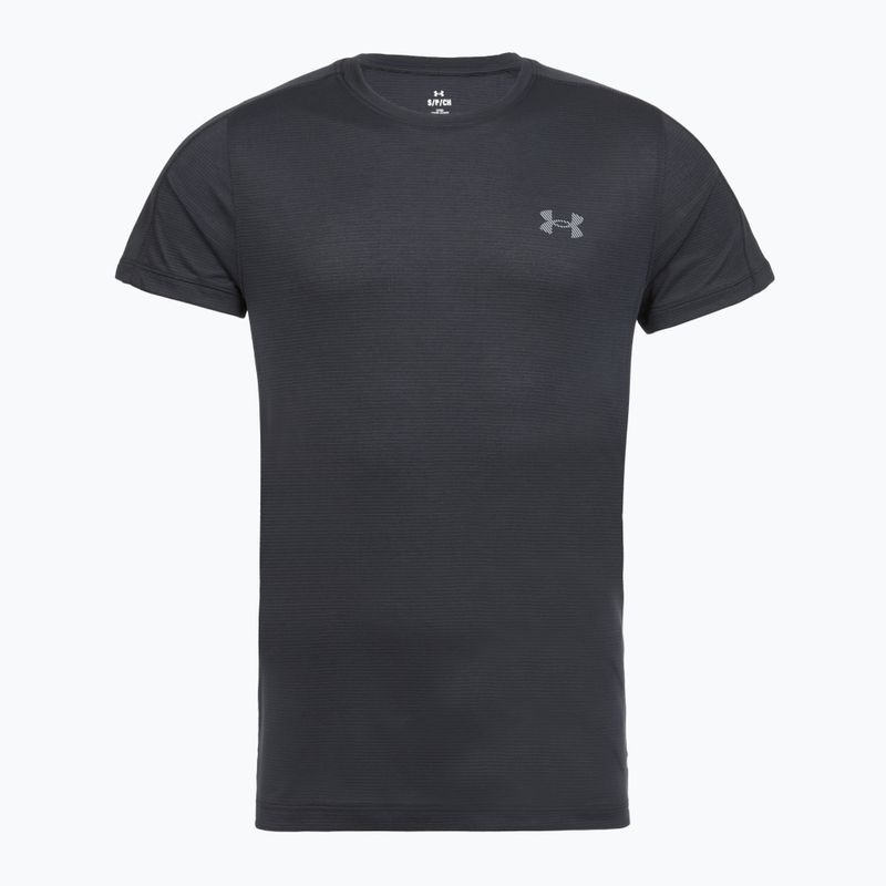 Men's running top Under Armour Velociti Reflect black/black/metallic silver