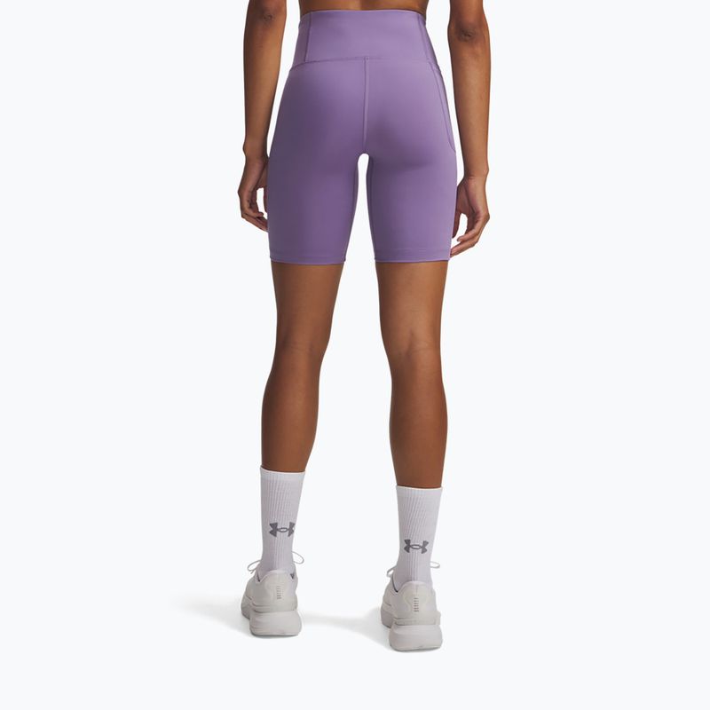 Women's training shorts Under Armour Motion Bike EMEA purple luxe/white 3