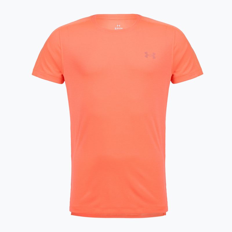 Men's running top Under Armour Velociti Reflect electric tangerine/black/green mode