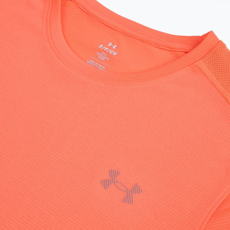 Men's running top Under Armour Velociti Reflect electric tangerine/black/green mode 3
