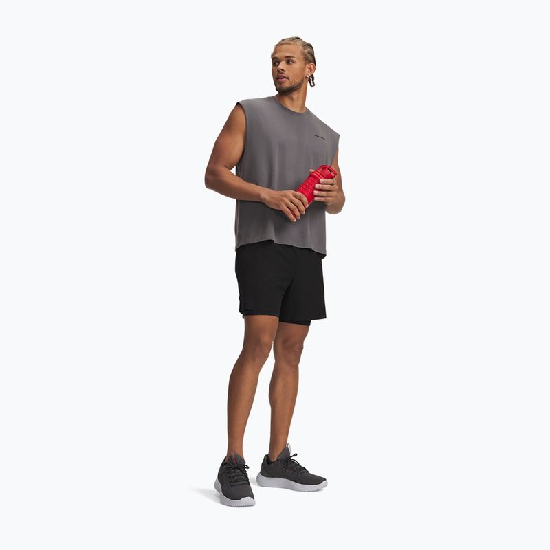 Men's training shorts Under Armour Vanish Elite 2IN1 Shorts ultimate black/ultimate black/ultimate black 2