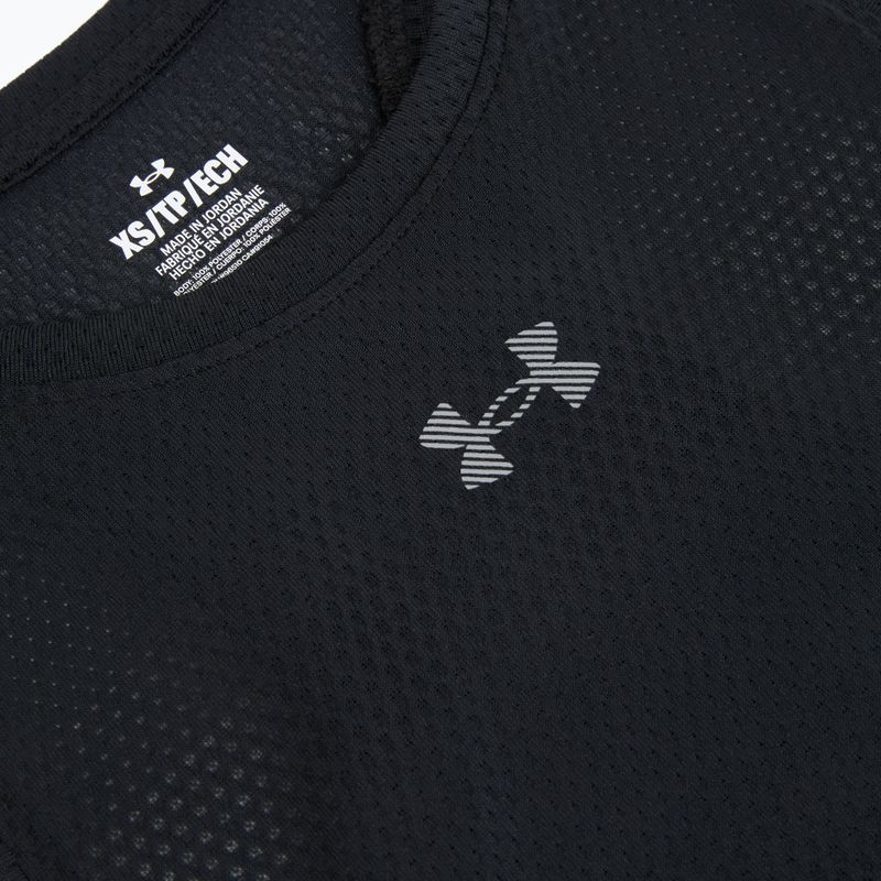 Women's running top Under Armour Velociti Singlet black/black/metallic silver 3