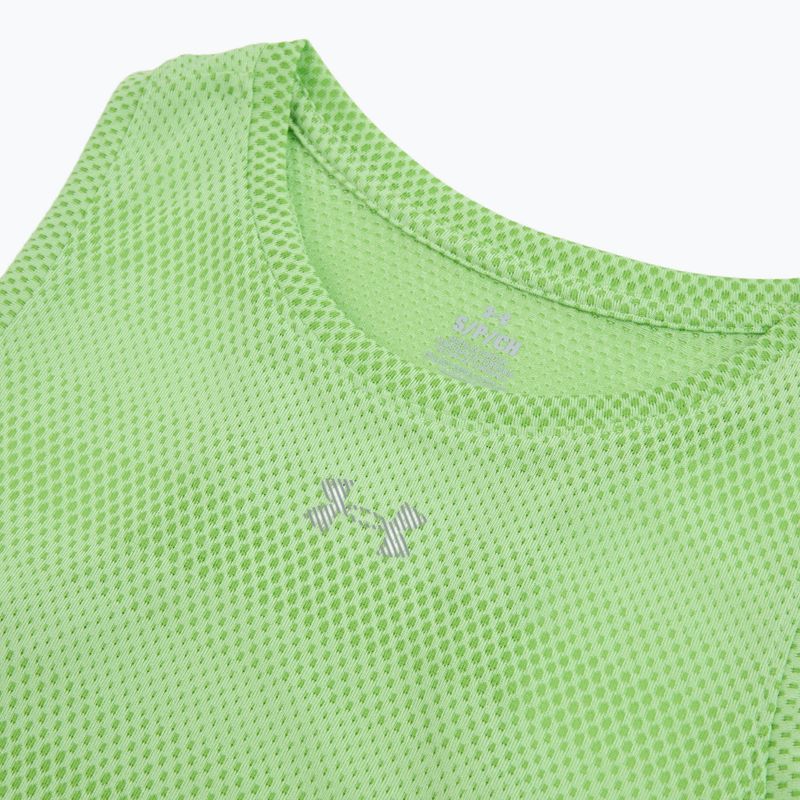 Women's running top Under Armour Velociti Singlet lumos lime/white 3
