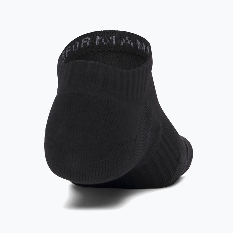 Men's socks Under Armour Performance Cotton NS 3 pairs ultimate black/ultimate black/white 3