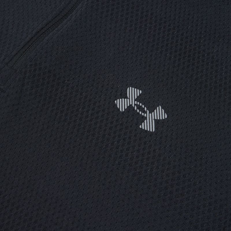 Men's running sweatshirt Under Armour Velociti 1/4 Zip black/black/metallic silver 3