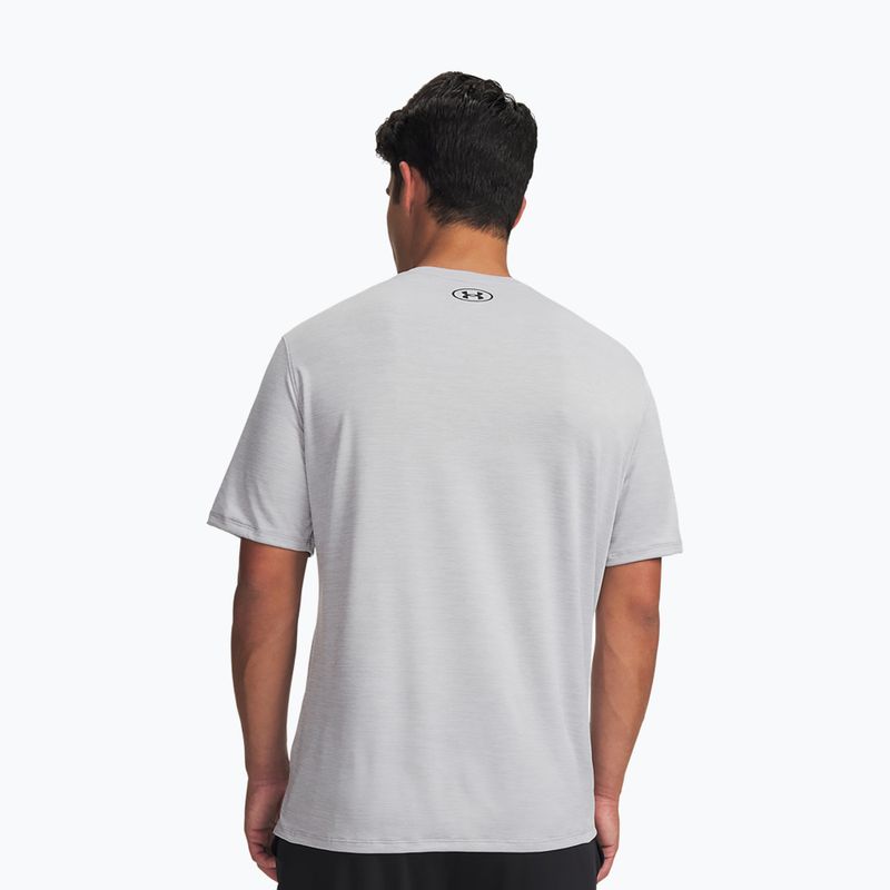 Men's training shirt Under Armour Tech Vent halo gray/ultimate black 2