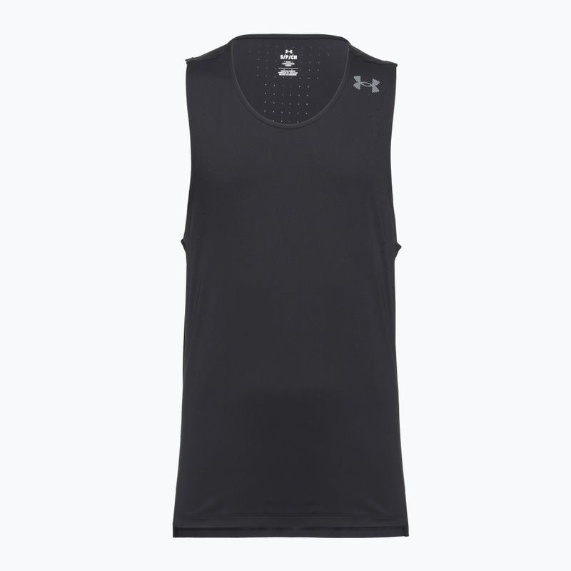 Men's running top Under Armour Velociti Pro Singlet black/black/metallic silver