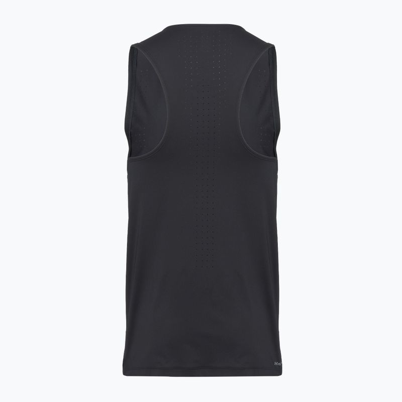 Men's running top Under Armour Velociti Pro Singlet black/black/metallic silver 2