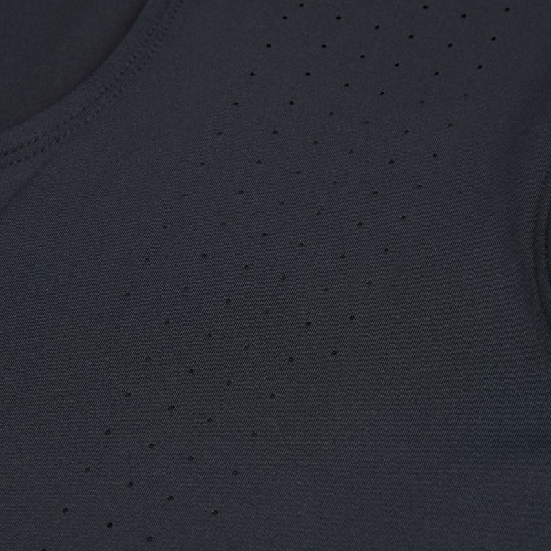 Men's running top Under Armour Velociti Pro Singlet black/black/metallic silver 4