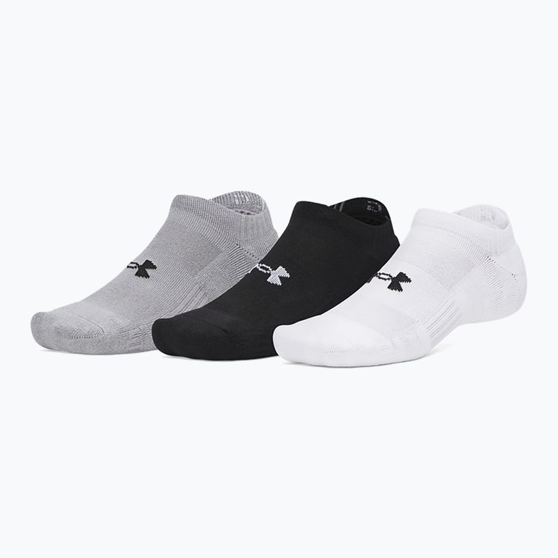 Men's socks Under Armour Performance Cotton NS 3 pack white/steel/steel