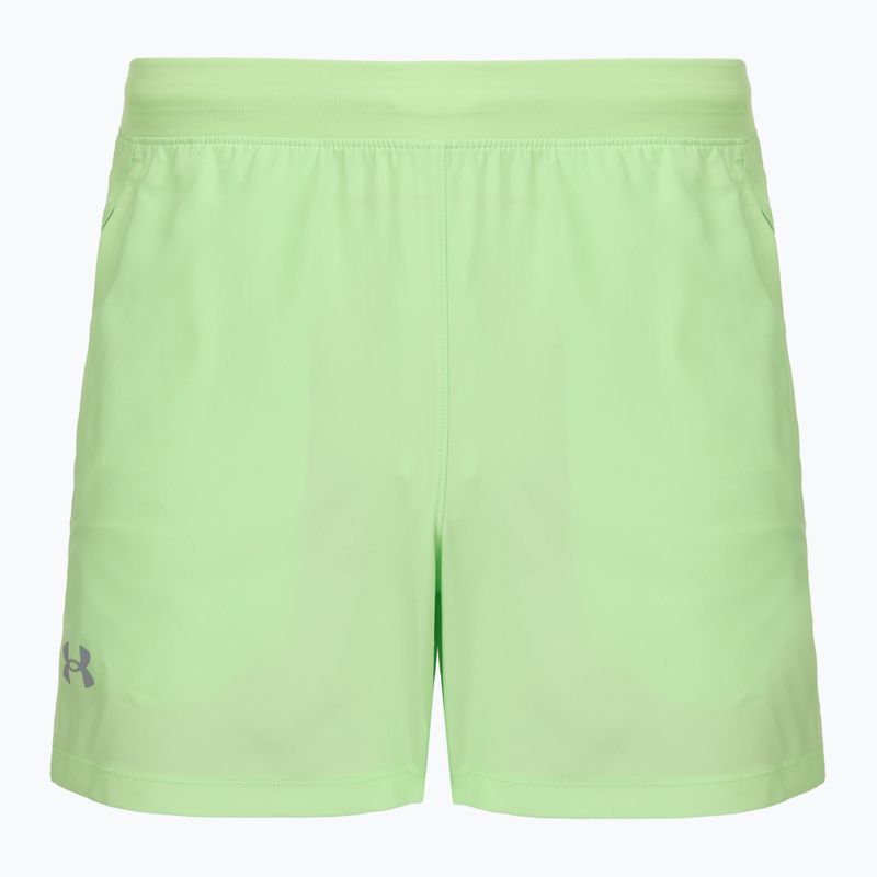 Men's running shorts Under Armour Launch 5" lumos lime/white
