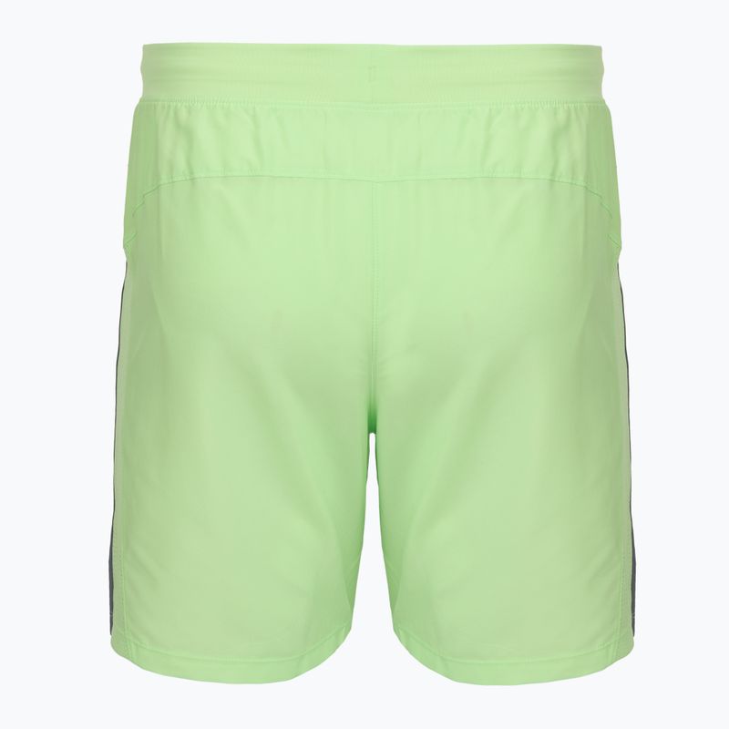 Men's running shorts Under Armour Launch 7" lumos lime/white 2