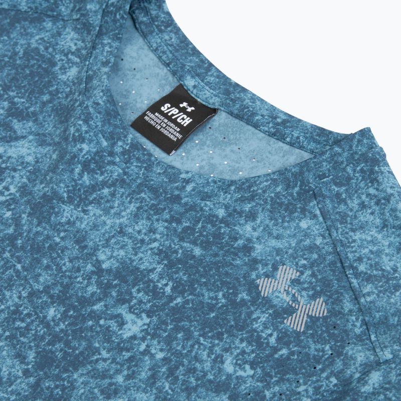 Men's running top Under Armour Velociti Pro Print wham blue/boundless blue/black 3