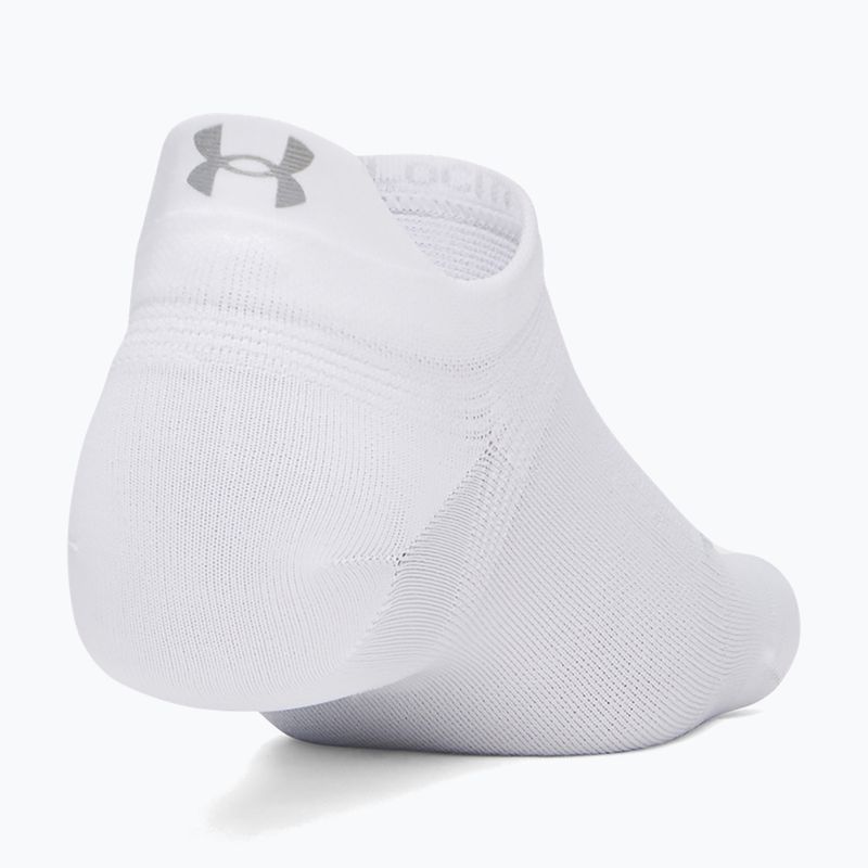 Socks Under Armour Velociti Lite NS white/black/distant gray 2