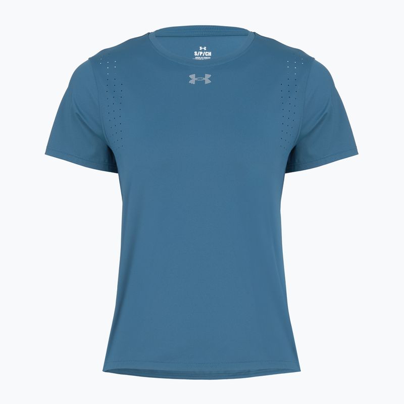 Women's running top Under Armour Velociti Pro wham blue/hyper green/white