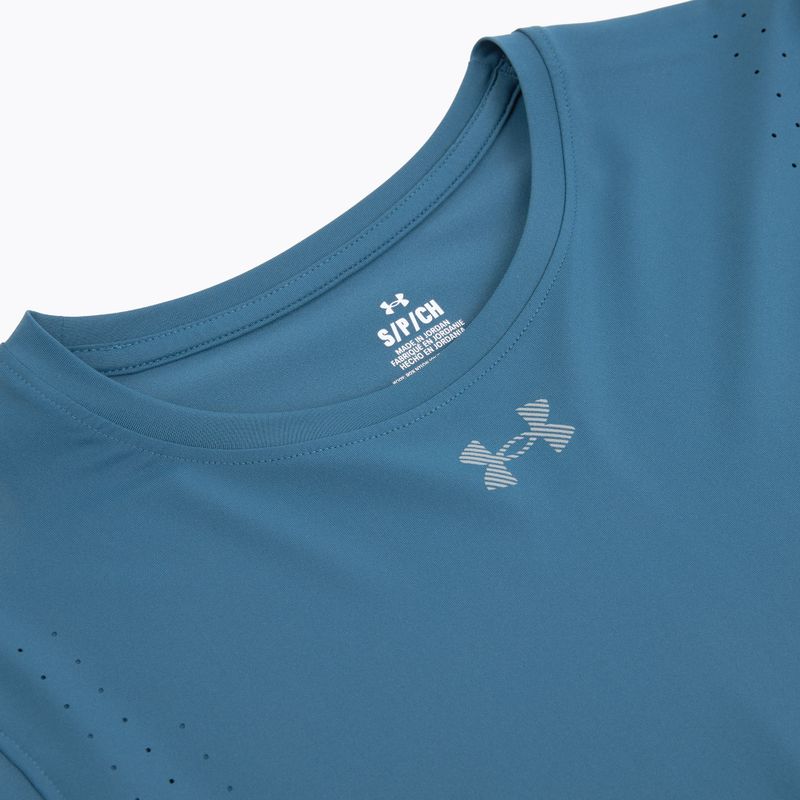 Women's running top Under Armour Velociti Pro wham blue/hyper green/white 3