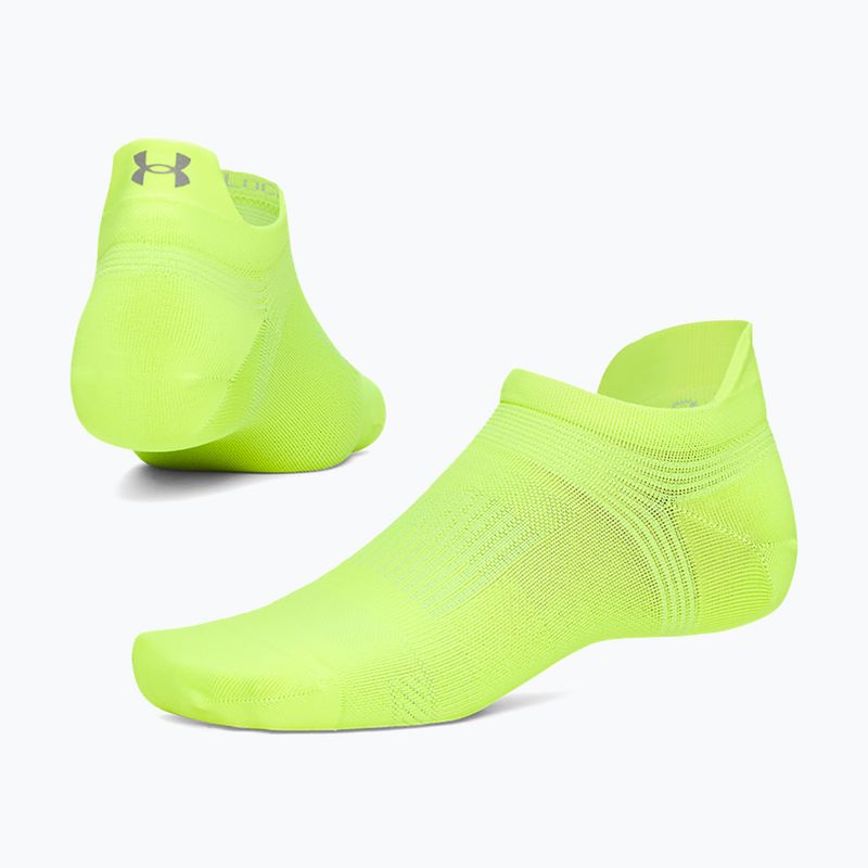 Socks Under Armour Velociti Lite S high vis yellow/high vis yellow/white 3
