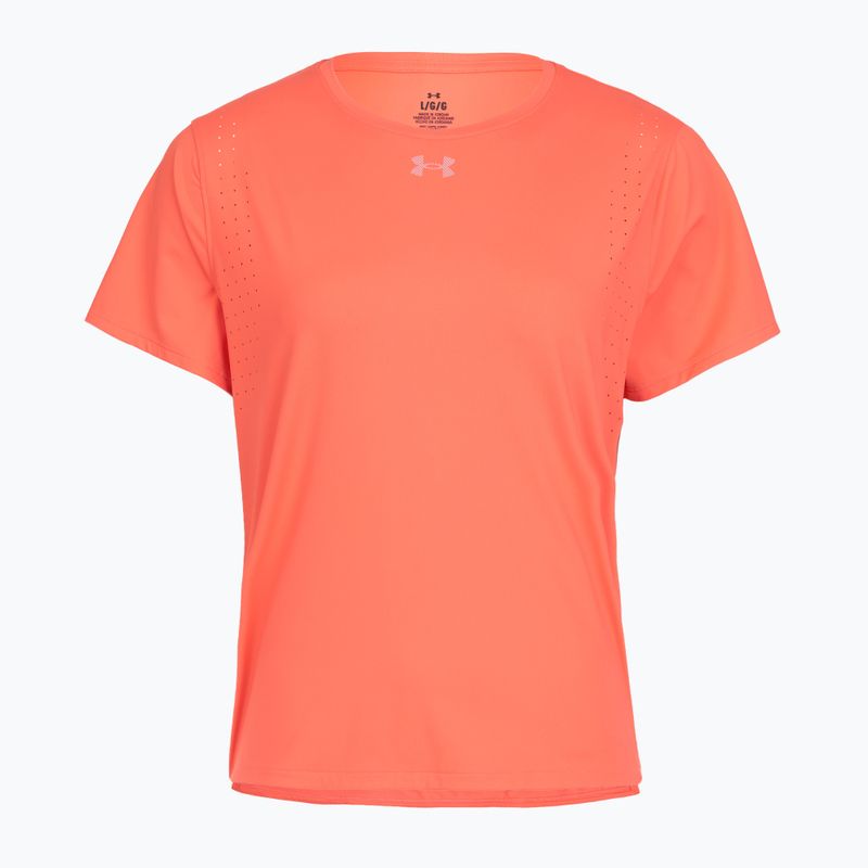 Women's running top Under Armour Velociti Pro electric tangerine/black/green mode