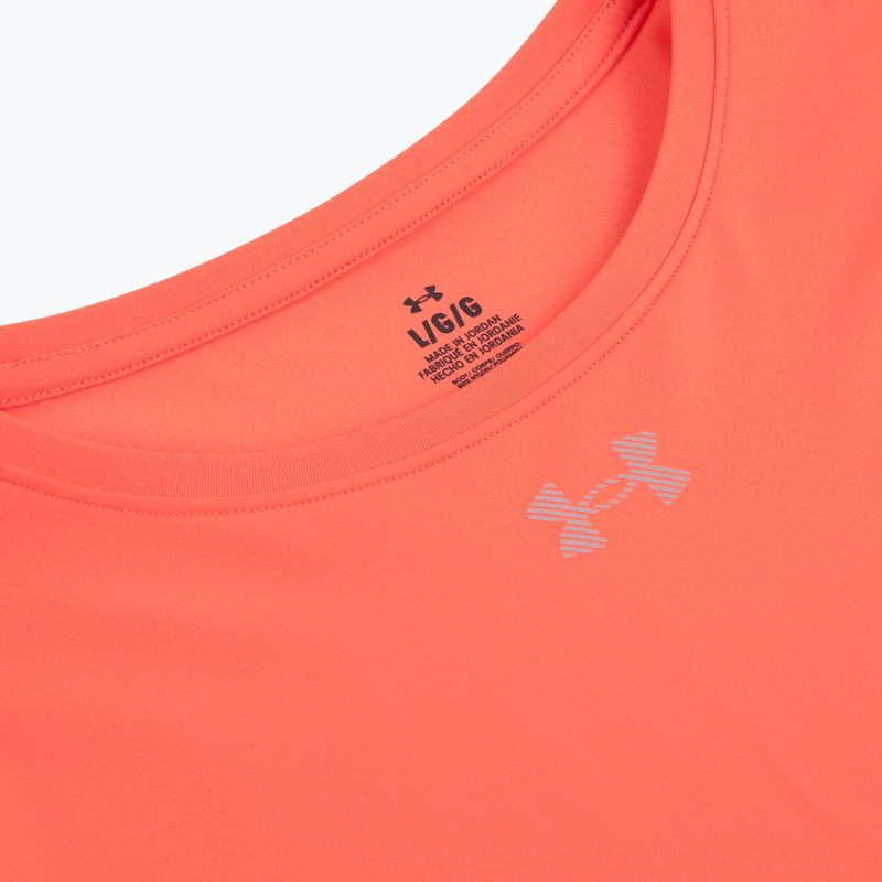 Women's running top Under Armour Velociti Pro electric tangerine/black/green mode 3