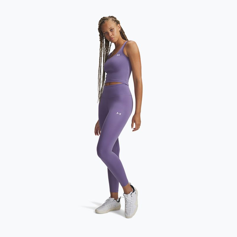 Women's training leggings Under Armour Motion Ankle purple luxe/white 2