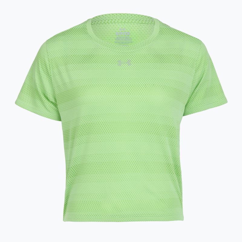 Women's running top Under Armour Velociti lumos lime/white