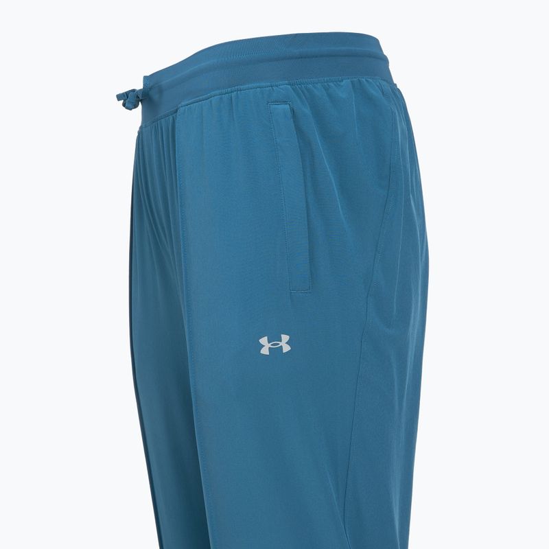 Women's running trousers Under Armour Velociti Pro wham blue/hyper green/white 3