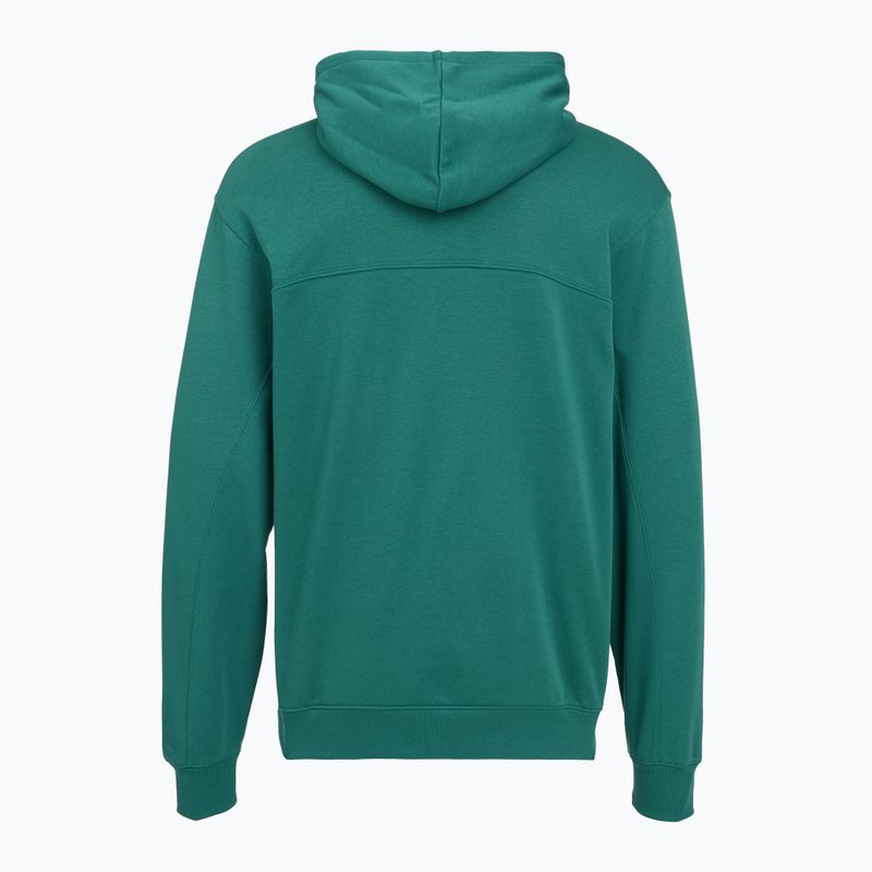 Men's sweatshirt Under Armour Rival LW Hoodie rack green/black 2