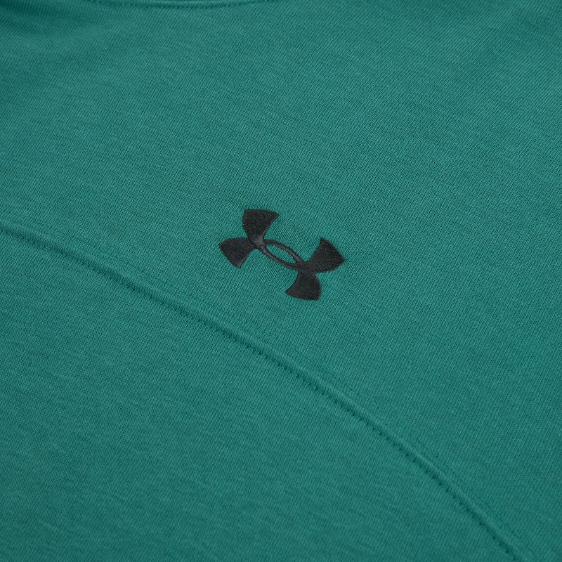 Men's sweatshirt Under Armour Rival LW Hoodie rack green/black 3
