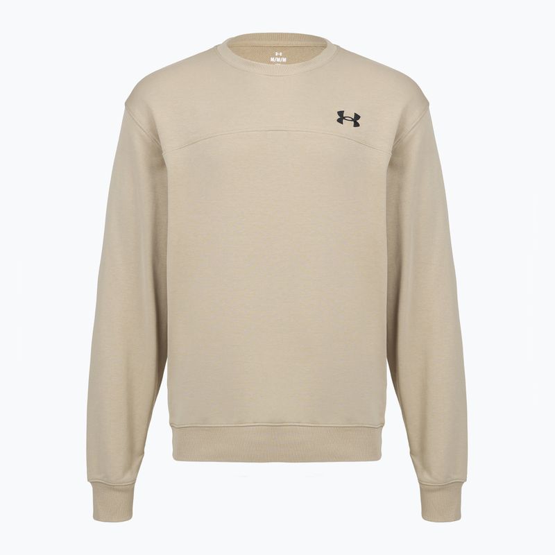 Men's sweatshirt Under Armour Rival LW Crew city khaki/black