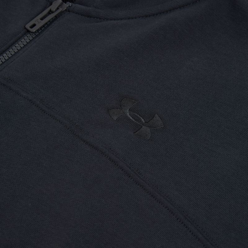 Men's sweatshirt Under Armour Rival LW FZ black/black 3