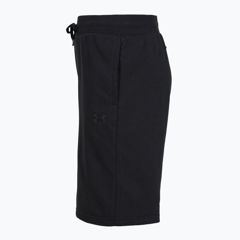 Men's training shorts Under Armour Rival LW black/black 5