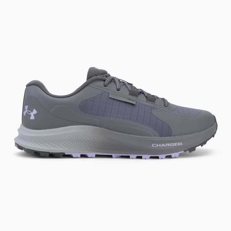 Women's running shoes  Under Armour Charged Bandit Trail 3 titan grey/castlerock/purple crest 2