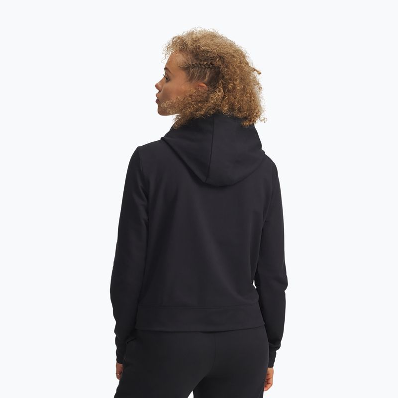 Women's sweatshirt Under Armour Sport Terry Hoodie black/white 2