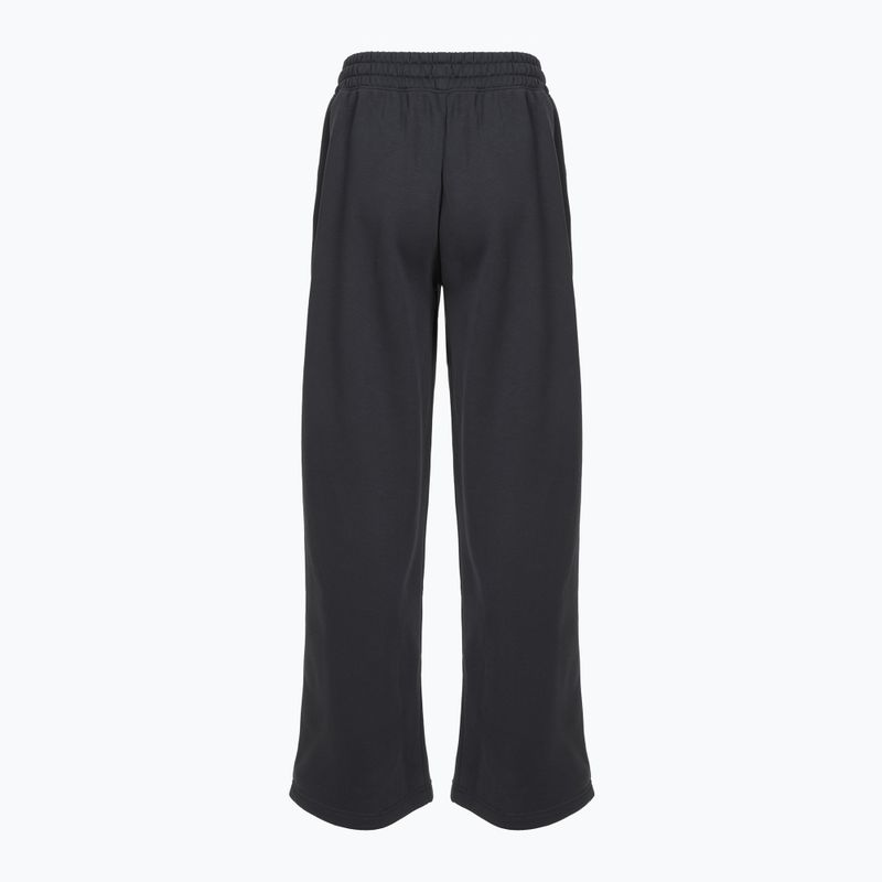 Women's trousers Under Armour Rival Fleece Script black/white 2