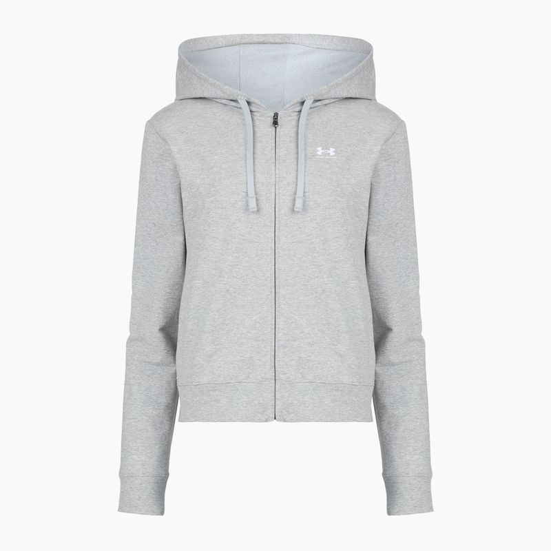 Women's sweatshirt Under Armour Sport Terry FZ mod gray light heather/white