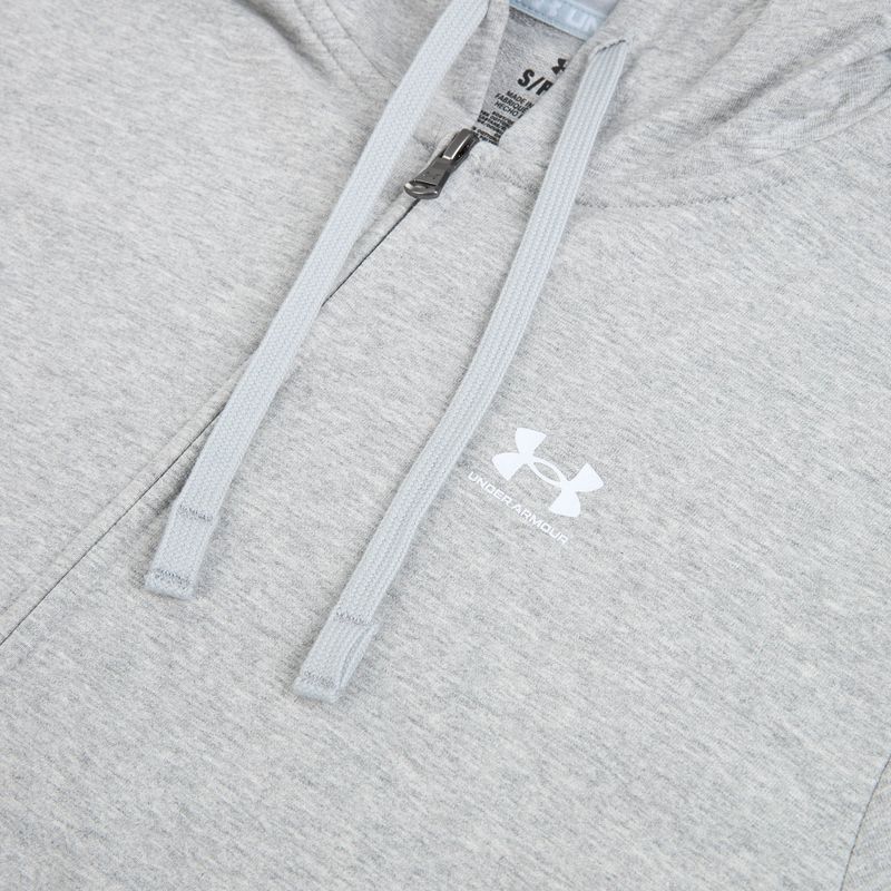Women's sweatshirt Under Armour Sport Terry FZ mod gray light heather/white 3