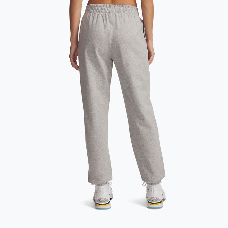 Women's trousers Under Armour Sport Terry Jogger Mod gray light heather/white 3
