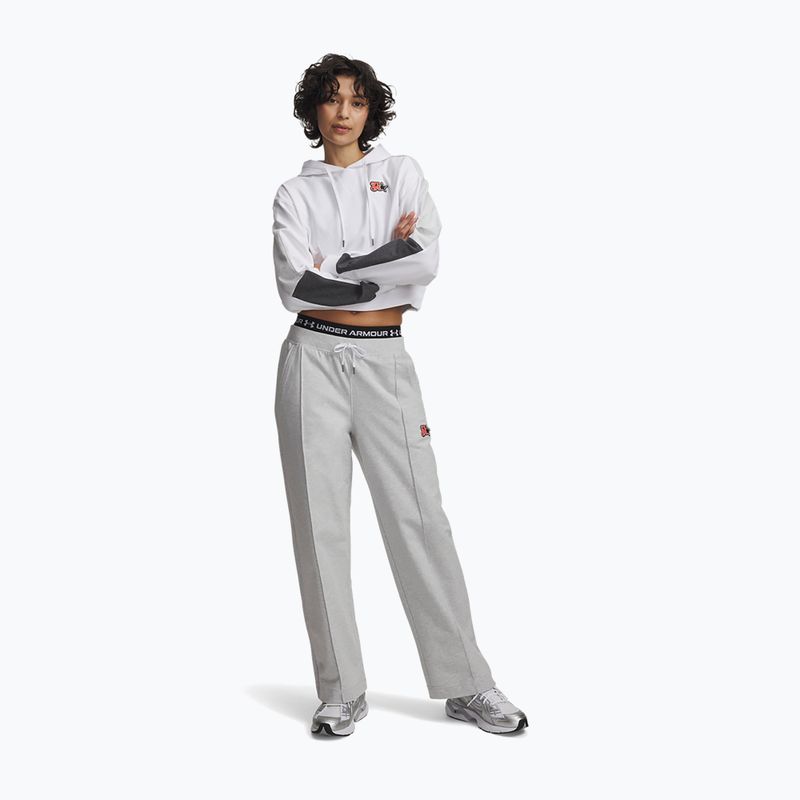 Women's trousers Under Armour Sport Terry Trend halo gray light heather/black 2