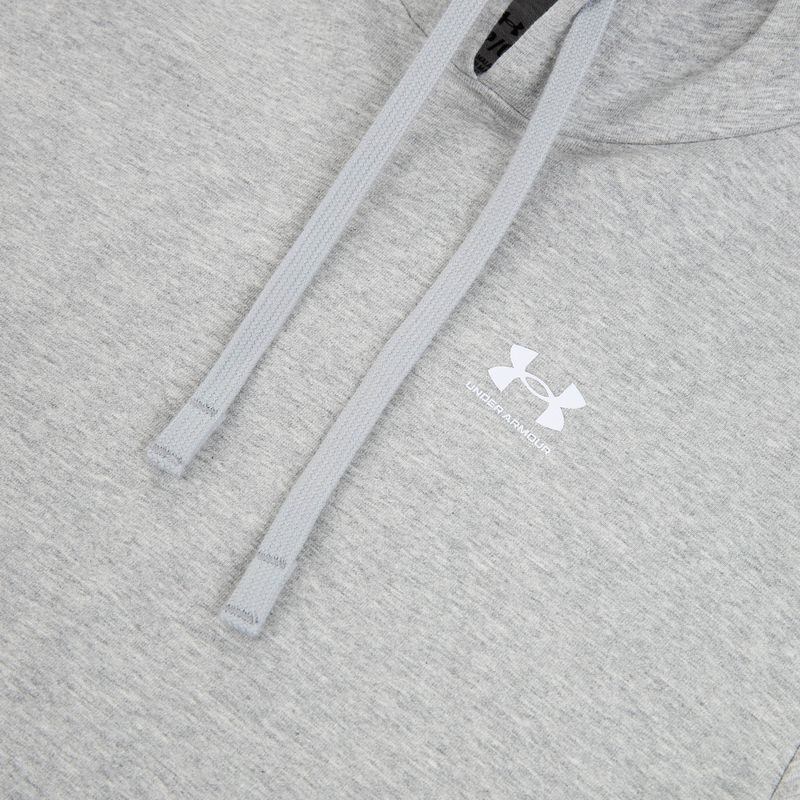 Women's sweatshirt Under Armour Sport Terry Hoodie mod gray light heather/white 4