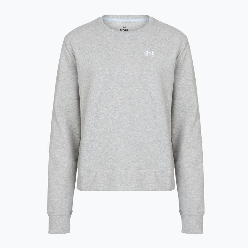 Women's sweatshirt Under Armour Sport Terry Crew mod gray light heather/white
