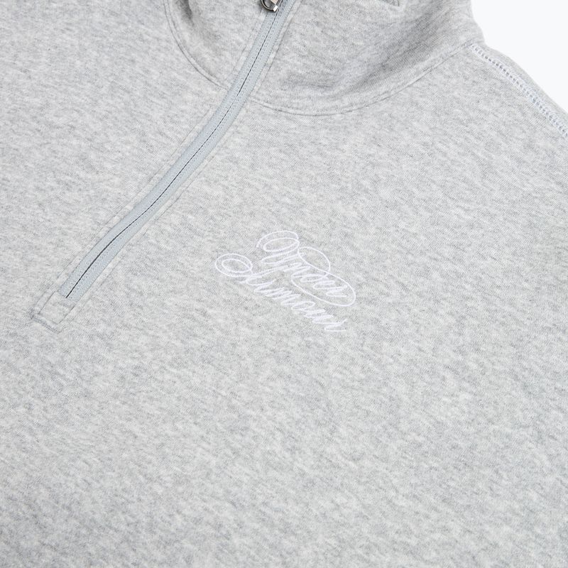 Women's sweatshirt Under Armour Rival Fleece Script HZ mod gray light heather/white 3